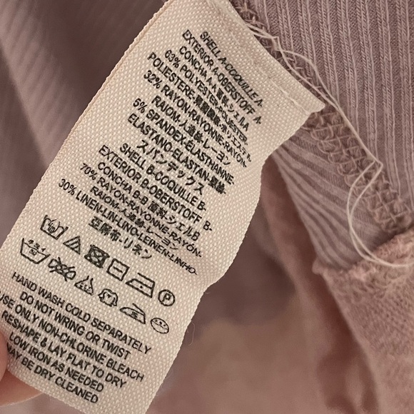 Free People Tangerine Long Sleeve Tee Blouse Mauve Size Medium - Picture 8 of 12